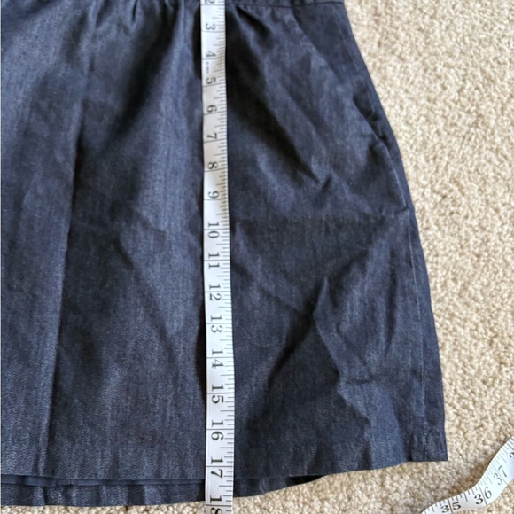 Outback Red Chambray Blue Mini Skirt A Line Size 6 - Picture 14 of 16